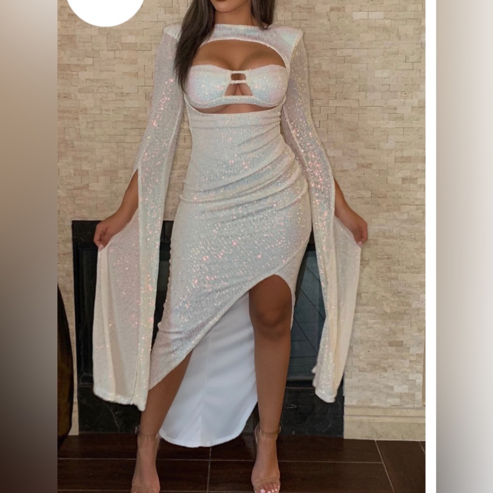 Shimmer, glow, sequins maxi/ Evening gown